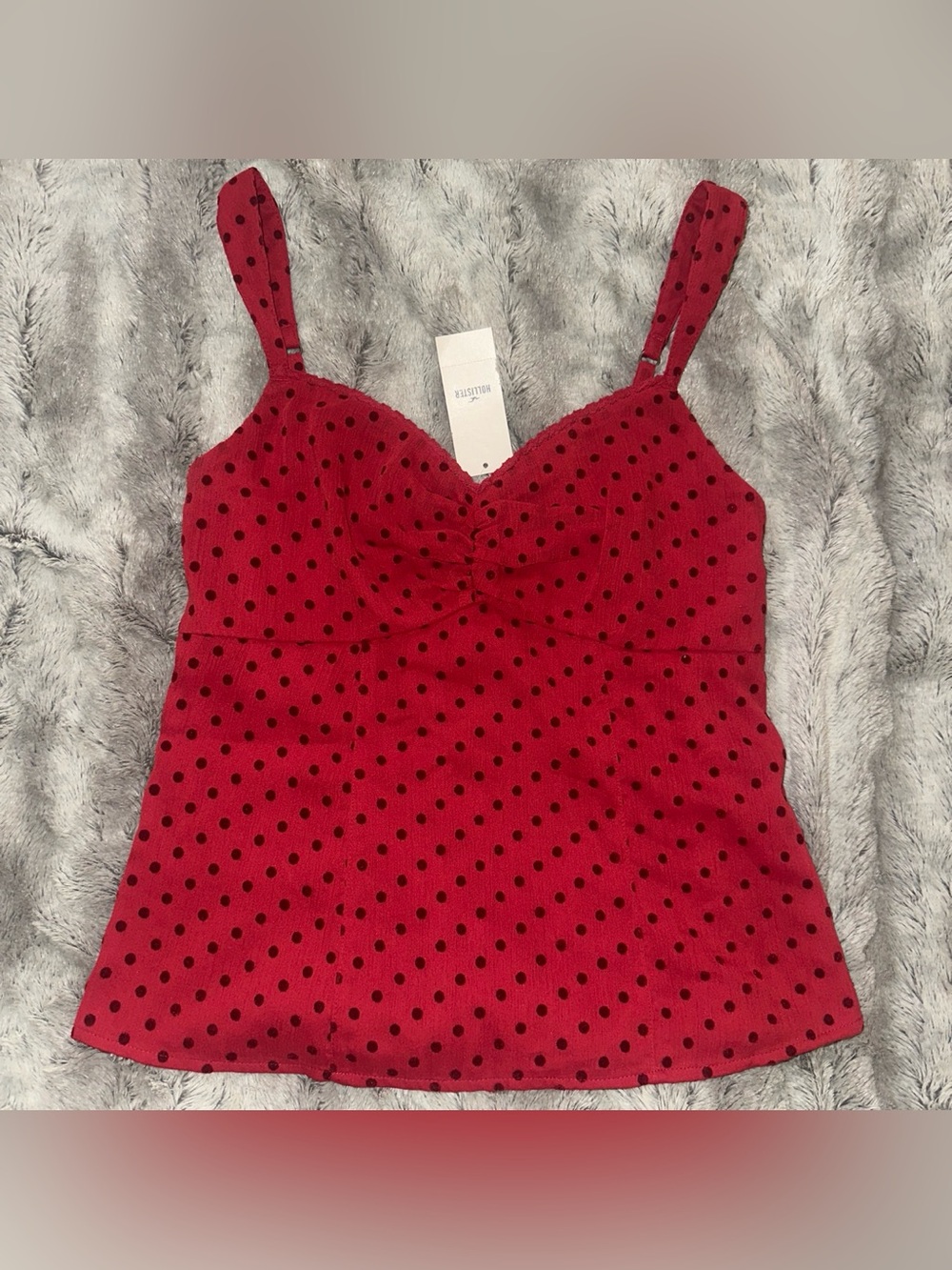BRAND NEW women’s small ‘Hollister’ Red polka dot tank top